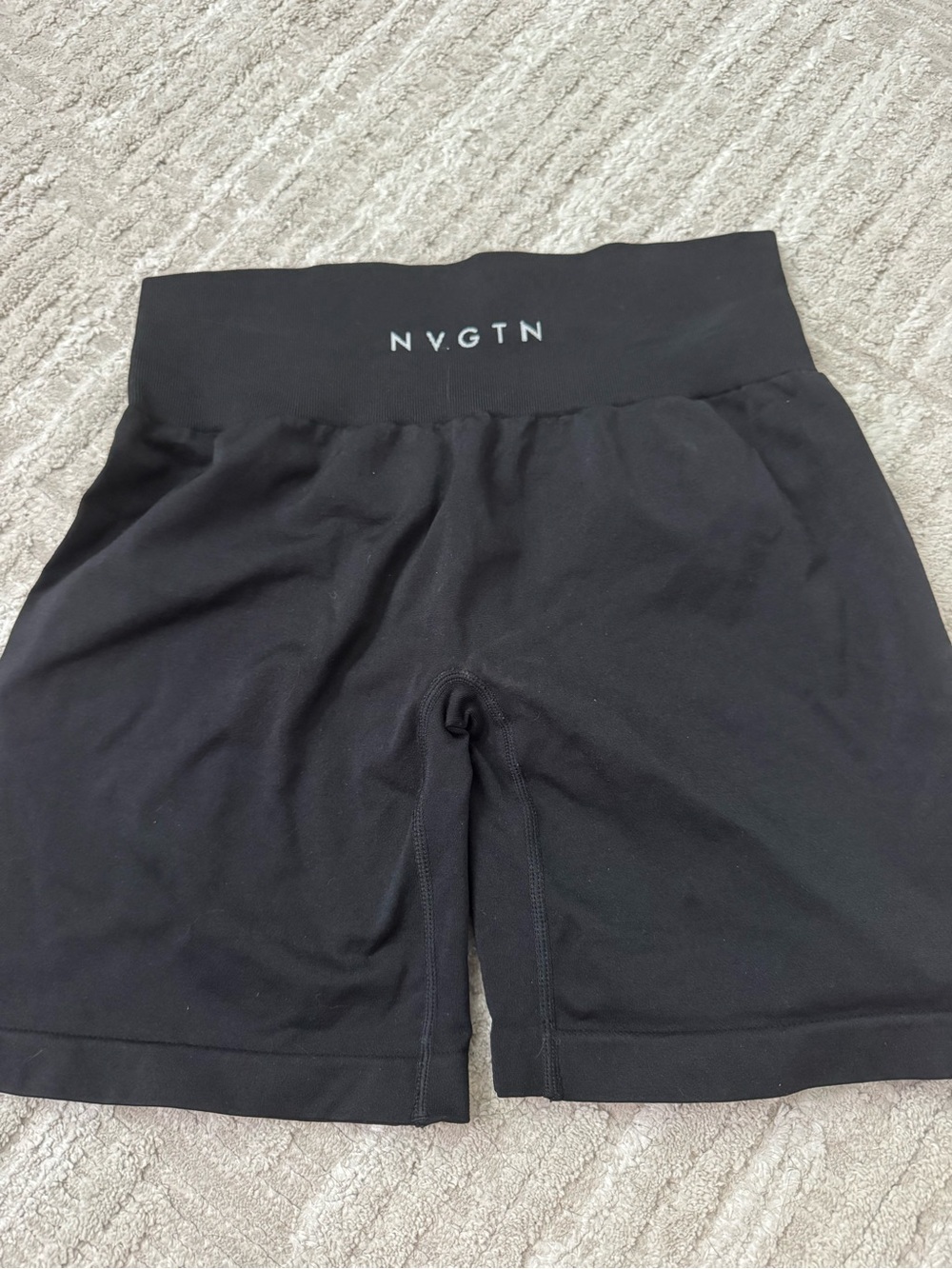 NVGTN Black High-Rise Logo Waistband Leggings - Picture 2 of 5